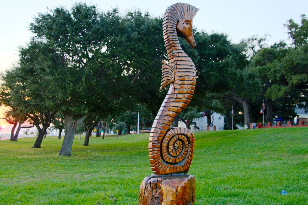 Hand carved Live Oak Trunks