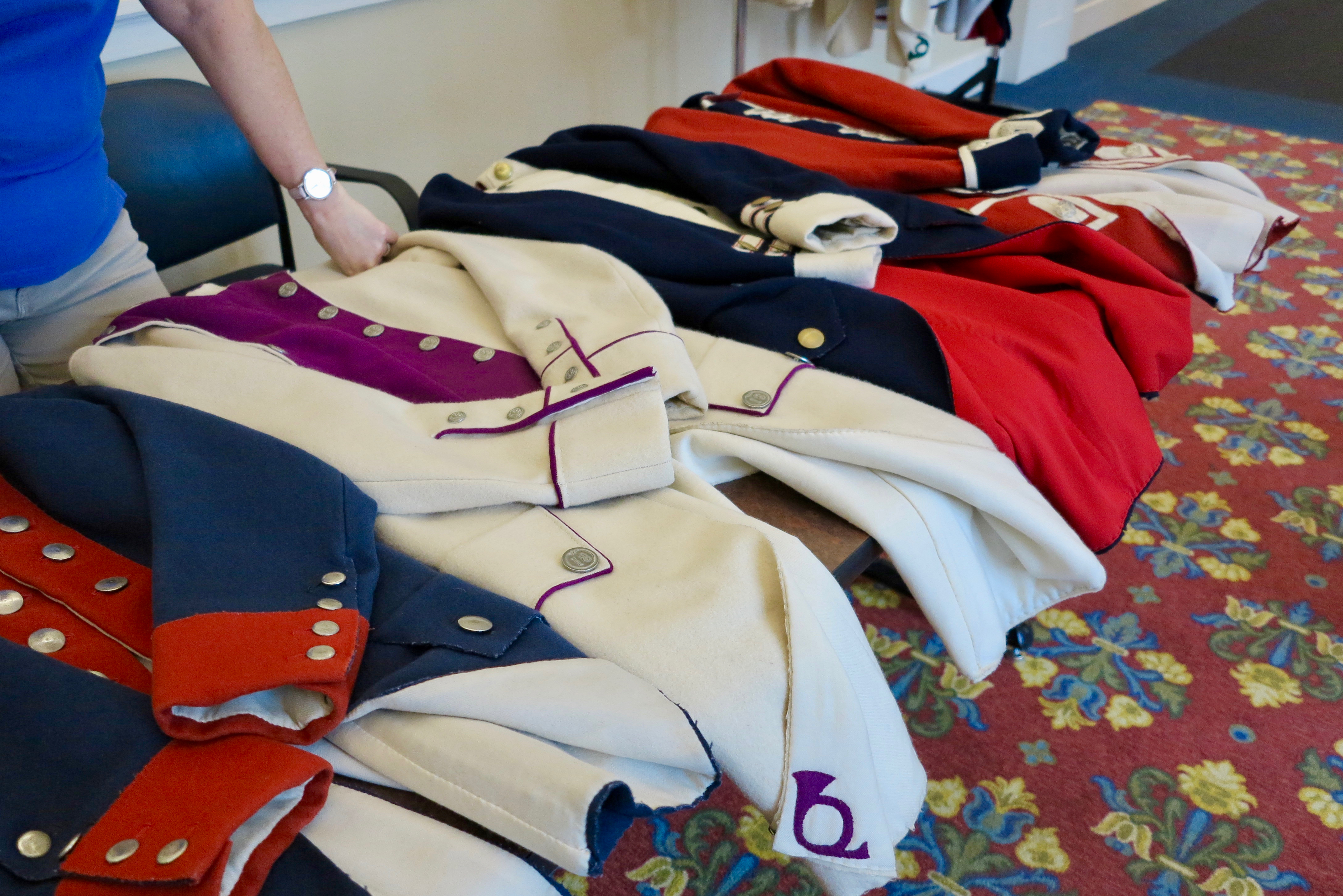 Try on uniforms at American Revolution Museum in Yorktown