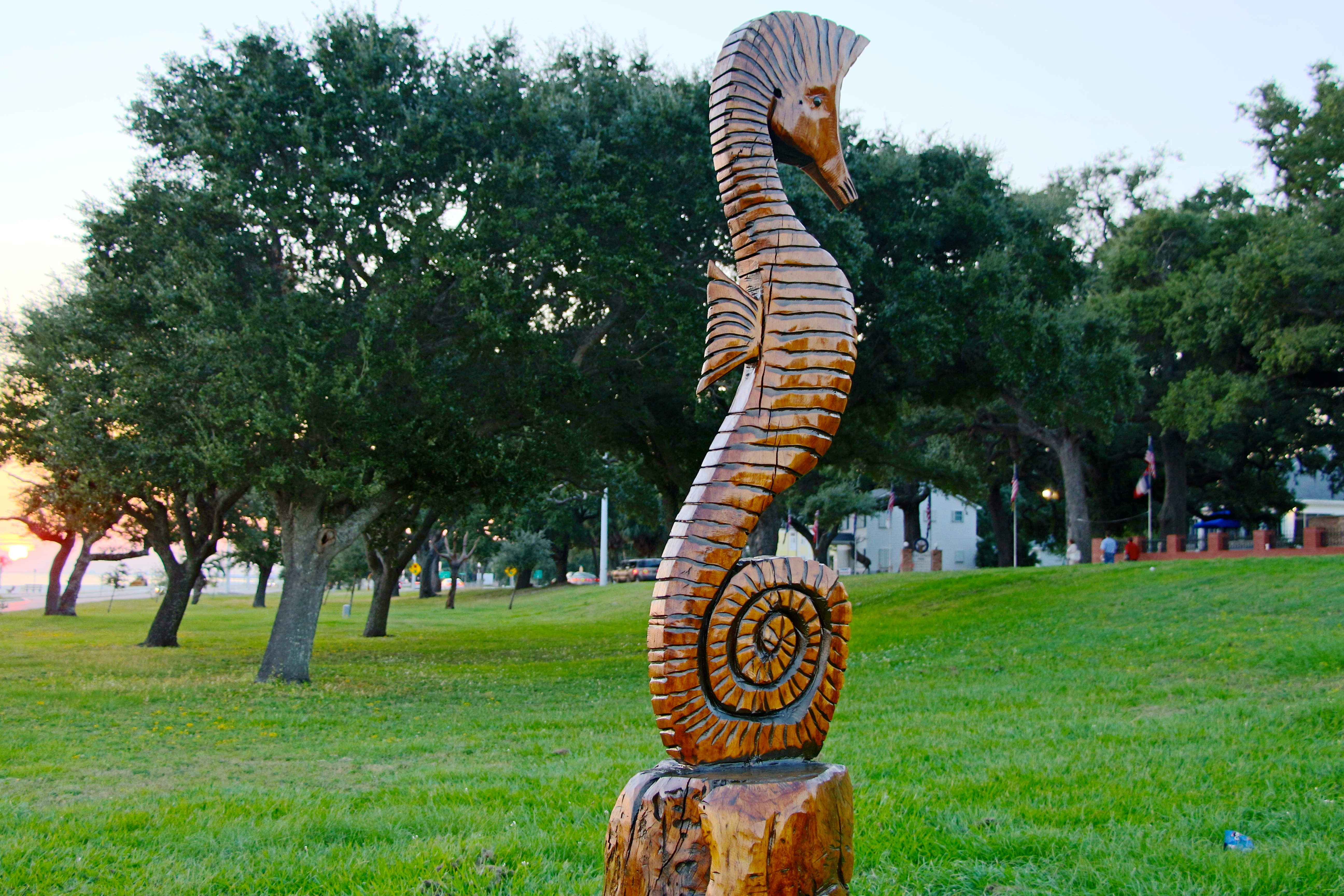 Hand carved Live Oak Trunks